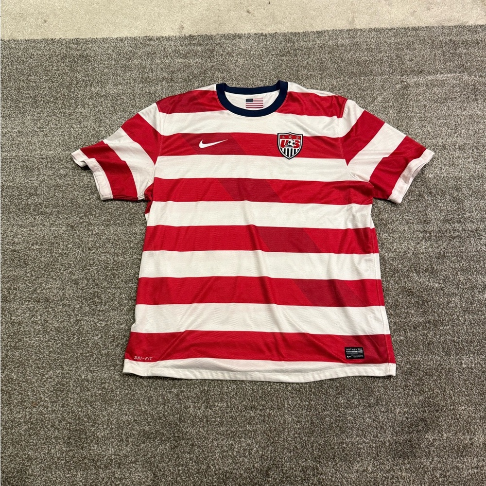 Nike Men's Jersey with Red and White Stripes